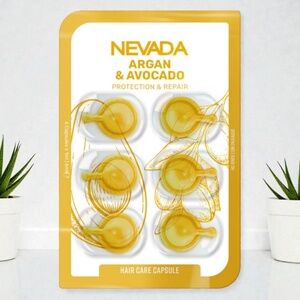 Nevada Argan & Avocado Hair Care Capsules Protect & Repair For Split Ends NEW PC